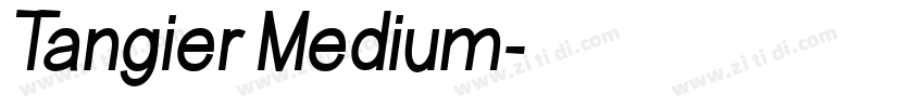 Tangier Medium字体转换